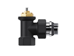 Набор термостатический угловой Royal Thermo Design 1/2"М30х1,5 (Черный)