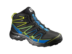 Ботинки SALOMON X-CHASE MID GTX Bk/Bl/Gecko  391832  (Размеры: 8; 8,5; 9,5)