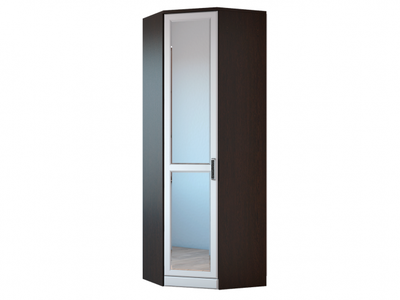 Детская ВЕНЕЦИЯ-1 - Секция-5 Шкаф угловой с зеркалом Венге/Белое дерево