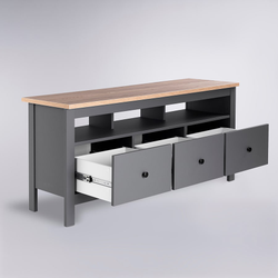 Сага Тумба 3 ящика 1312х622х414 серый/ясень