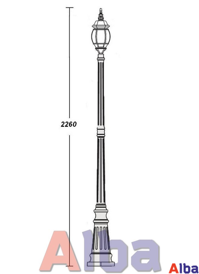 Садово парковый светильник America S 409 w