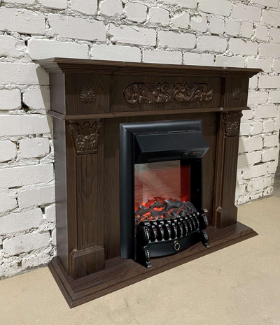 камин электрический Лидс AO с очагом Fobos