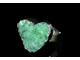 Кольцо с друзой агата тон. сердечко в серебристом обрамлении, цв.фиолетовый, зеленый