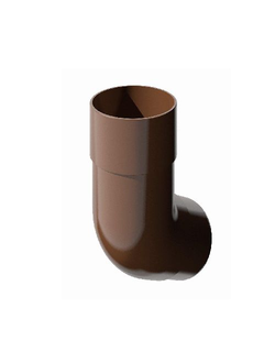 Колено трубы 135 гр., пластиковое КОРИЧНЕВОЕ