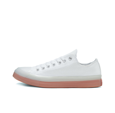 Купить Кеды Converse All Star Cx Stretch Canvas белые низкие с оранжевой подошвой 168569C