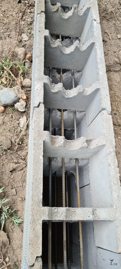 Бетонный блок, 200 мм