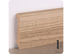 Плинтус деревянный ламинированный Орех светлый