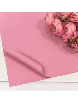 Пленка матовая в листах "Корейская" 56*56см 20шт Розовый №6050 ПЛ28/8