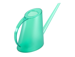 Лейка пластиковая садовая прозрачно - зеленая