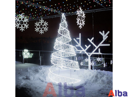 Светодиодная конусная Елка-спираль, 3,0 м 3,0 м