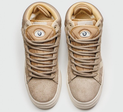 Adidas Campus With Fur Beige White с мехом