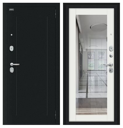 Флэш Букле черное/Off-white