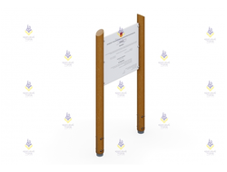 1699.8 Инфощит тип-8 «Эко» на круглых столбах