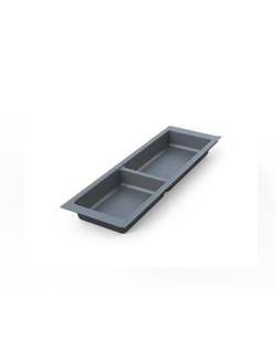 Лоток для столовых приборов Mesan TrayBond, 2 отдела,(Ш157хГ480-444хВ45) антрацит