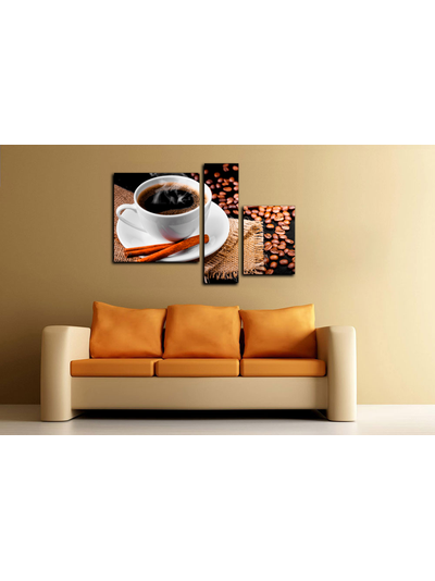 Модульная картина &quot;Триптих кофе&quot;