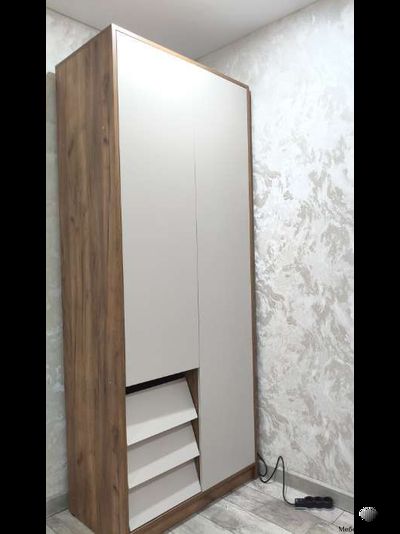 Ева шкаф 2-х створчатый Крафт табачный/Кашемир