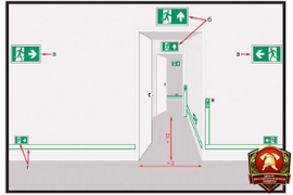 Монтаж, ремонт и техническое обслуживание фотолюминесцентных эвакуационных систем и их элементов