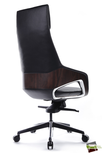 Кресло Aura FK005-A Чёрный (А8) натуральная кожа 68*68*122-128