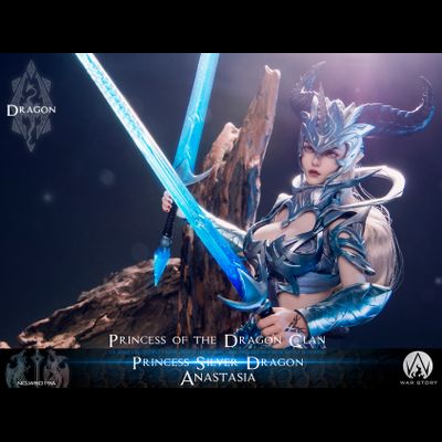 Принцесса-дракон Анастасия (серебряная) - Коллекционная ФИГУРКА 1/6 scale Dragon Princess - Silver Dragon Anastasia (WS019A) - WAR STORY