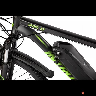 Электровелосипед INTRO Sport XT (Серо-синий)