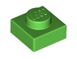 Plate 1 x 1, Bright Green (3024 / 4195191 / 6014489 / 6223741 / 6401817)
