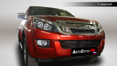 Premium защита радиатора ISUZU D-MAX II (2012-2019) из 2-х частей