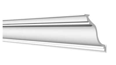 Потолочный плинтус DECOR-DIZAYN DD504, из дюрополимера, под покраску, ударопрочный, 2 метра