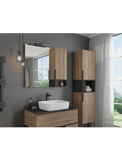 Шкаф-колонна "Штутгарт-40" дуб темно-коричневый