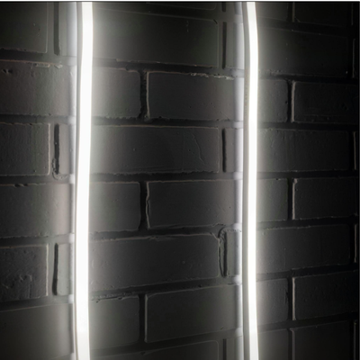 Неон фронтальный 220В, 15x14 мм, белый корпус