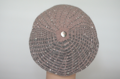 итальянский вязаный берет для женщин зима 2021 - 2022 Vizio фото