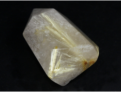 Кварц с рутилом (рутиловый), кристалл полированный, Бразилия (43*28*21 мм, 37 г) №28745