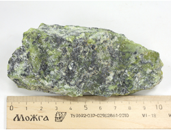 Змеевик, необработанный, дикий образец, Россия, КЧР, Урупский район (106*48*27 мм, 154 г) №37822