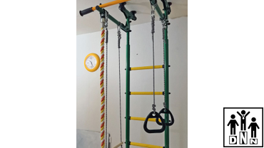 Домашний спортивный комплекс ROMANA пристенный с регулировкой зеленый