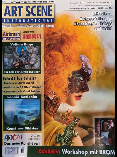 Art Scene International Magazine, Иностранные журналы об аэрографии, AirBrush Magazine, Intpressshop