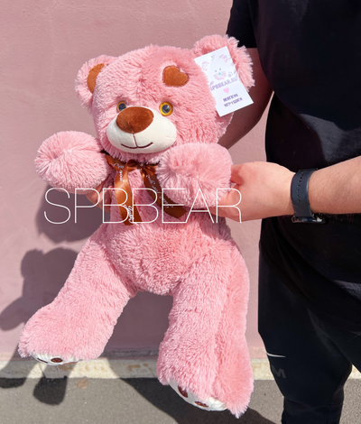 Плюшевый мишка 65 см брусничный Тони