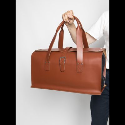 Кожаная дорожная сумка Gavardo Premium red (арт. 
4043-53)