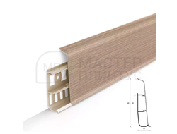 Плинтус ПВХ Идеал Деконика 85 мм. Дуб северный 213