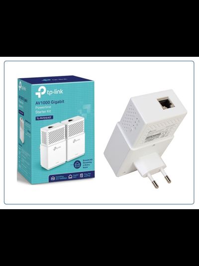 TP-LINK, HomePlug AV2 Сетевой адаптер PowerLine 1000 Мбит/с Ethernet  (комплект 2 шт.)