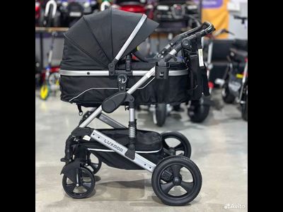 Детская коляска 3 в 1 Luxmom 558 Черный