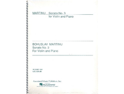 Martinu. Sonata №3 for violin and piano