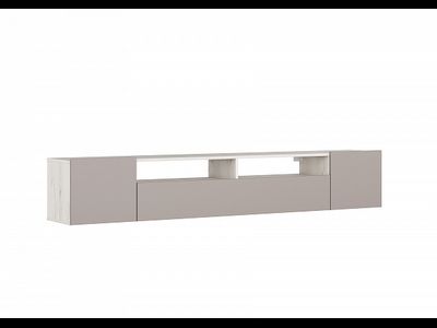 Тумба ТВ-7 ДЕНВЕР (380*2130*350), глиняный серый/крафт белый