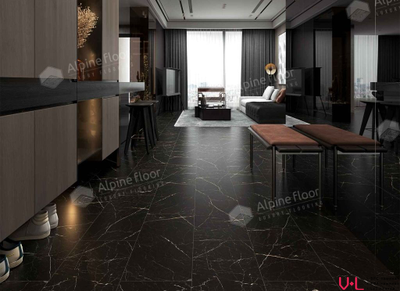 Кварцвиниловая плитка Alpine Floor Light Stоnе Неро ЕСО 15-21