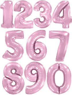 Цифра 102 см с гелием Розовый