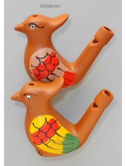 Свистулька водная Чибис (глина цв.)