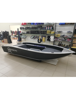 Алюминиевая лодка Триера 420 румпель с фиш платформой. Официальный дилер Триера. Триера Киров