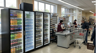 Холодильная камера универсальная на 6 стеклянных дверей Коловрат 6