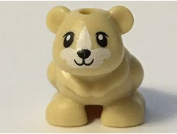 Hamster / Mouse, Friends / Elves with Black Eyes, Nose and Mouth and White Muzzle and Blaze Pattern Harry, Tan (24183pb02 / 6133566)