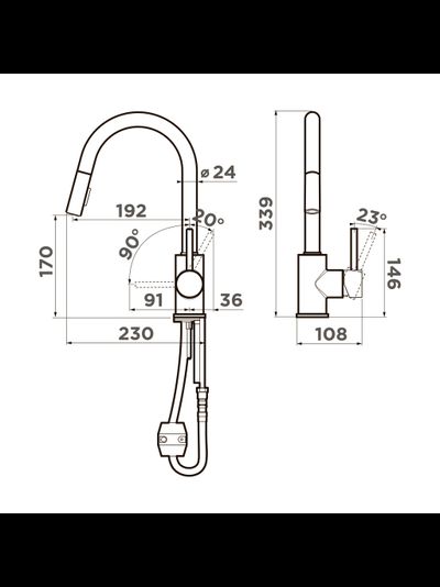 Смеситель OMOIKIRI SHINAGAWA-SB