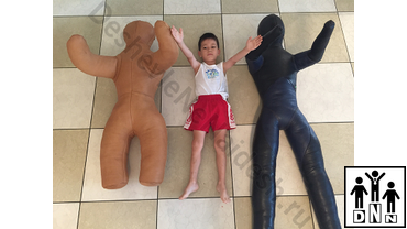 борцовский манекен натуральная кожа двуногий