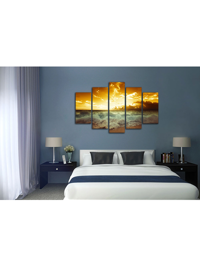 Модульная картина "Красное море"